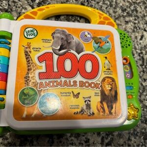 Leapfrog 100 Animals Book - Green and Yellow